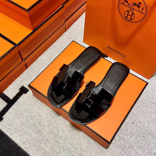 에르메스 올수공 오란 슬리퍼 샌들 페이던트 36