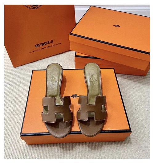 에르메스 올수공 오아시스 슬리퍼 샌들 스위프트 38