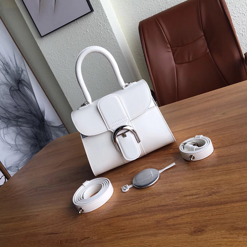 델보 브리앙 박스 GM 백 화이트