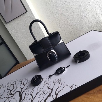 델보 브리앙 박스 GM 백 유광 블랙