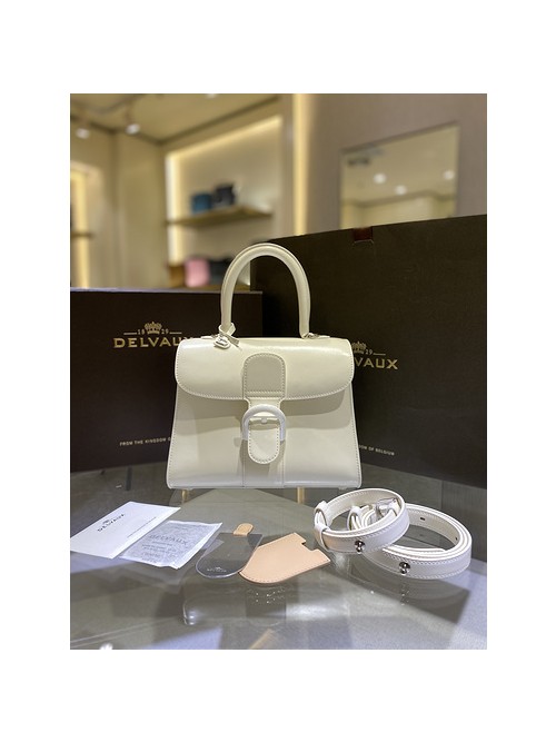 델보 브리앙 PM 박스백 화이트