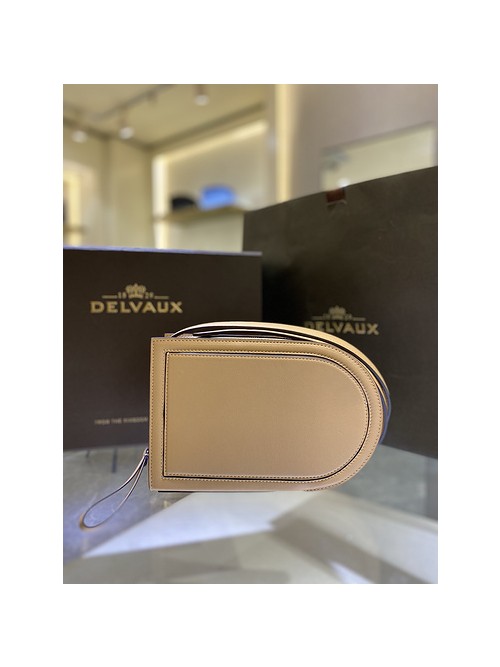 델보 핀 크로스오버 숄더백 베이지