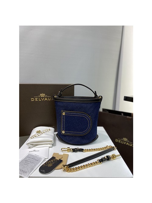 델보 핀 버킷백